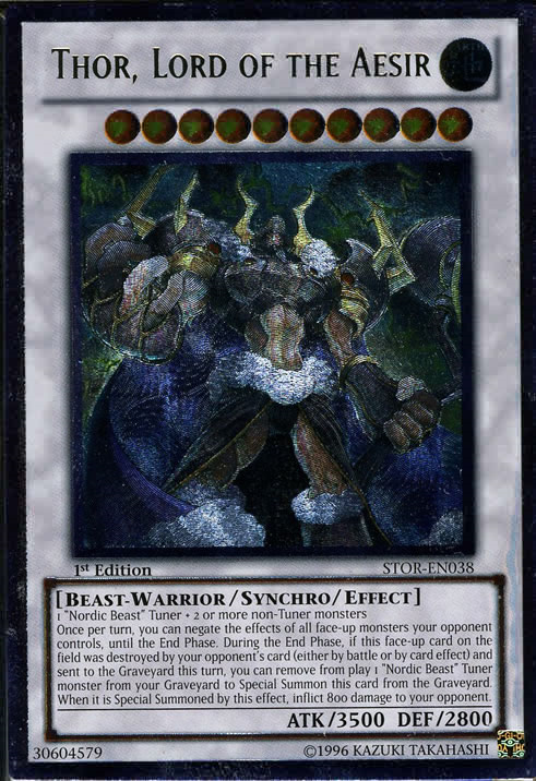 thor deck yugioh Yu-Gi-Oh! - Thor, Lord of The Aesir - LEHD-ENB30 - Common - 1st Edition - Legendary Hero Decks Yugioh Nordic Deck - Thor