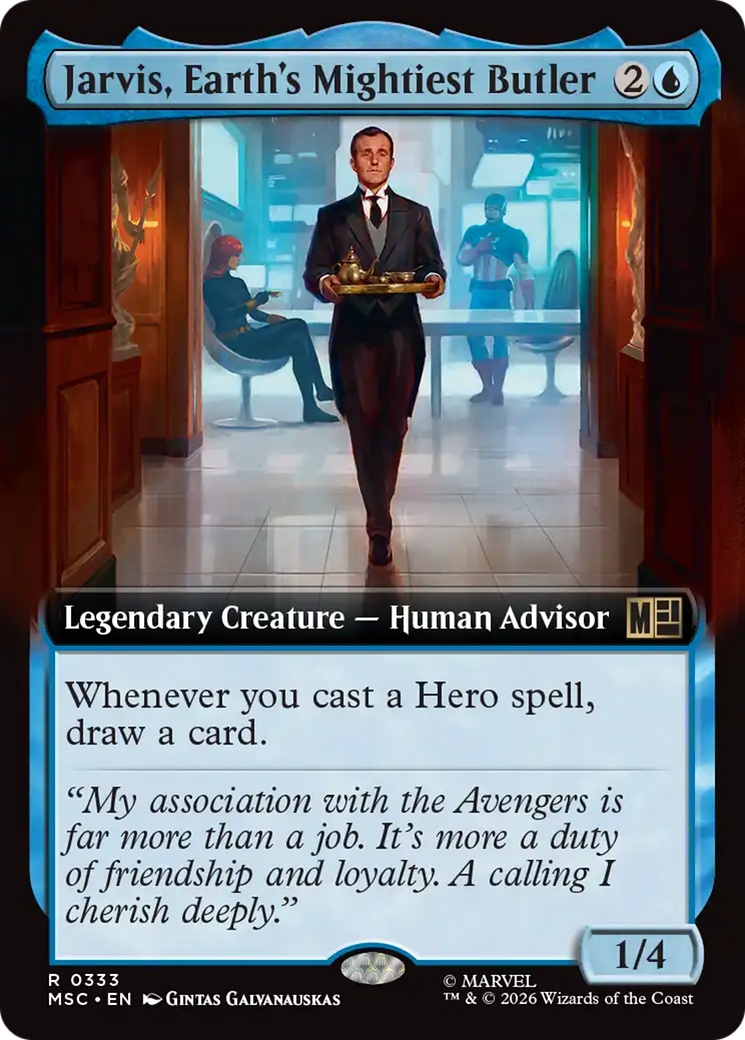 Jarvis, Earth's Mightiest Butler (Extended Art) [Marvel Super Heroes Commander] | Devastation Store