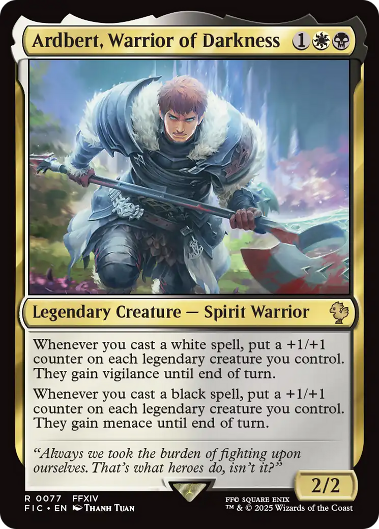 Ardbert, Warrior of Darkness [FINAL FANTASY Commander] | Devastation Store