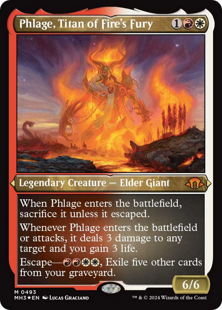 Phlage, Titan of Fire's Fury (Foil Etched) [Modern Horizons 3] | Devastation Store