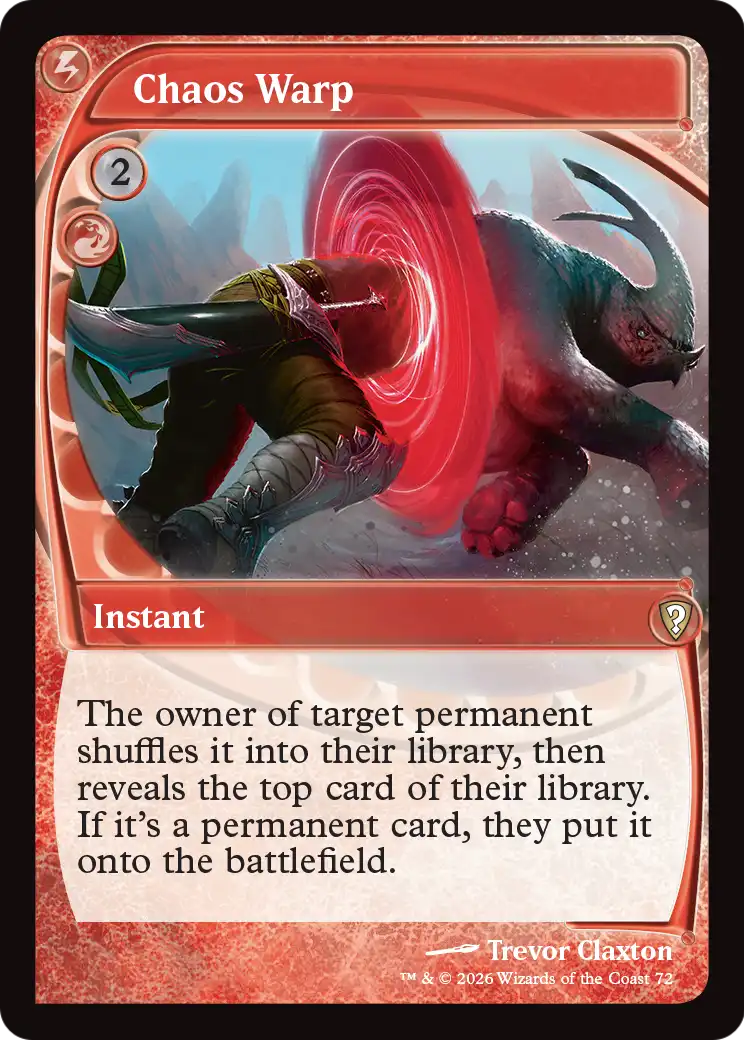 Chaos Warp (Future Sight) [Mystery Booster: Commander Edition] | Devastation Store