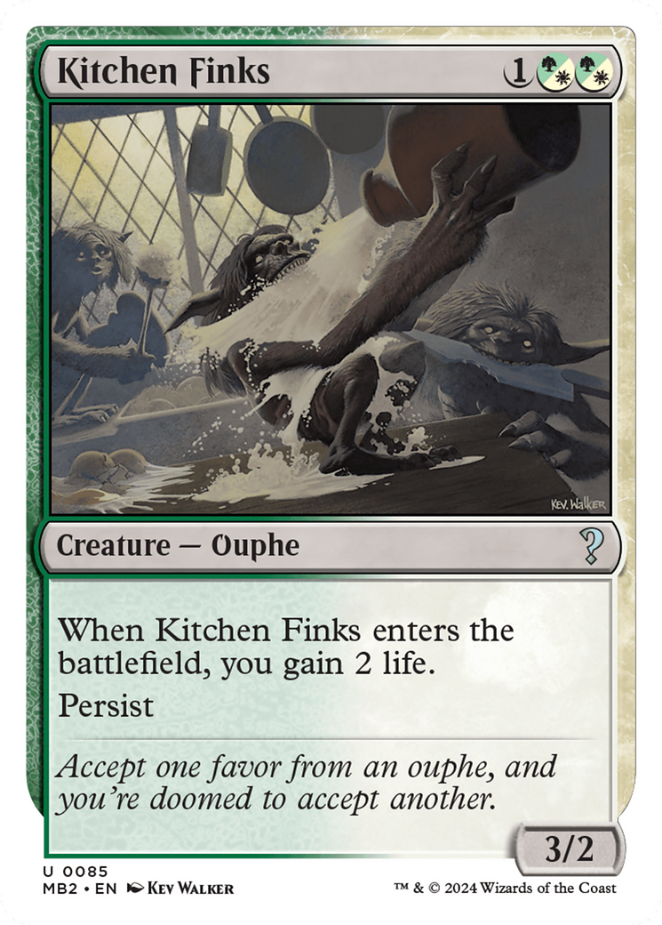 Kitchen Finks (White Border) [Mystery Booster 2] | Devastation Store