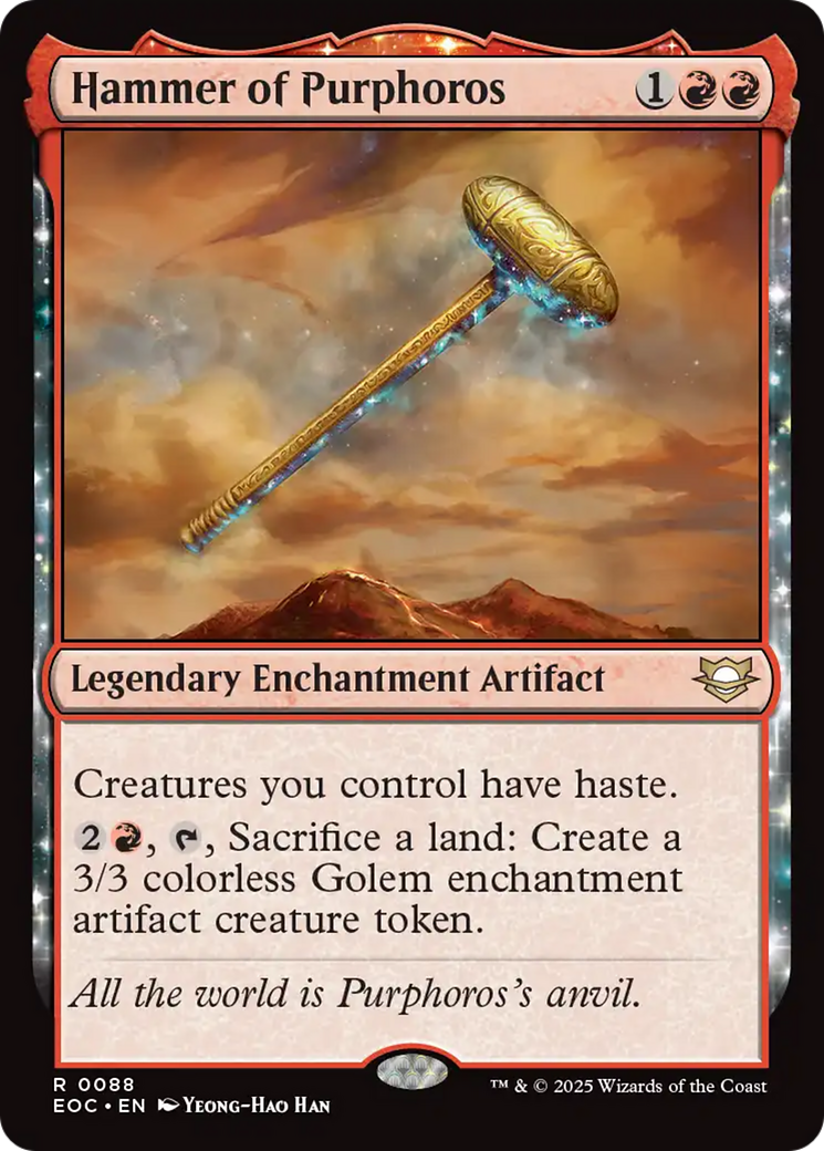 Hammer of Purphoros [Edge of Eternities Commander] | Devastation Store