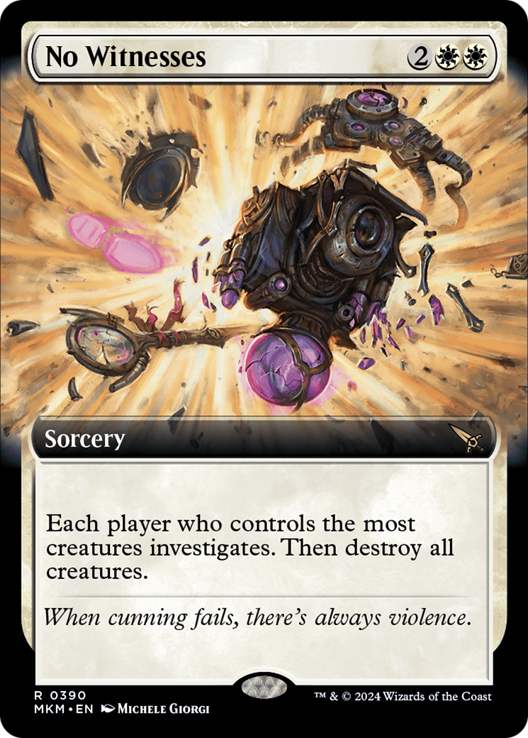 No Witnesses (Extended Art) [Murders at Karlov Manor] | Devastation Store