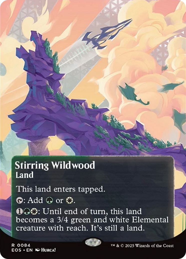 Stirring Wildwood (0084) (Borderless) [Edge of Eternities: Stellar Sights] | Devastation Store