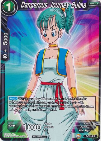 Dangerous Journey Bulma (P-083) [Promotion Cards] | Devastation Store
