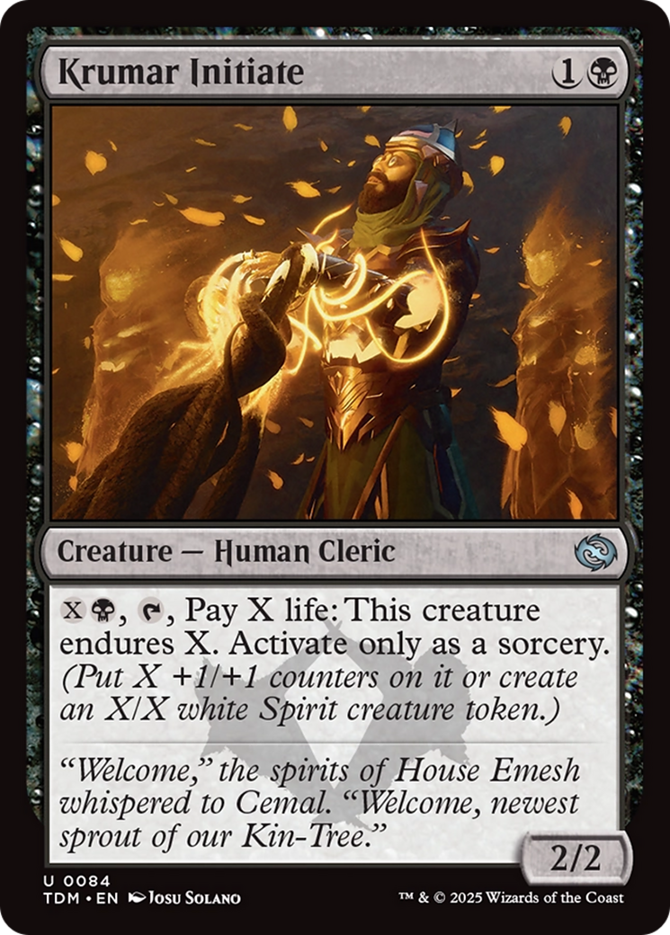 Krumar Initiate [Tarkir: Dragonstorm] | Devastation Store