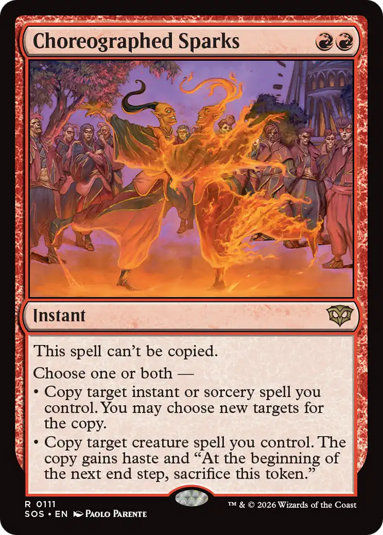 Choreographed Sparks [Secrets of Strixhaven] | Devastation Store