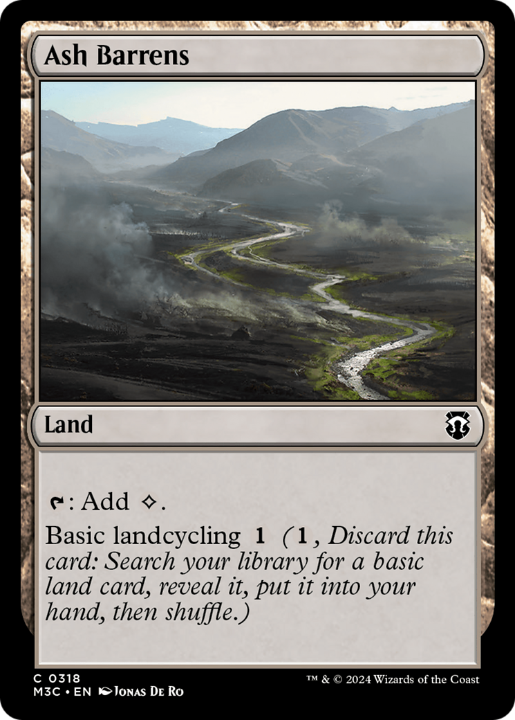 Ash Barrens (Ripple Foil) [Modern Horizons 3 Commander] | Devastation Store
