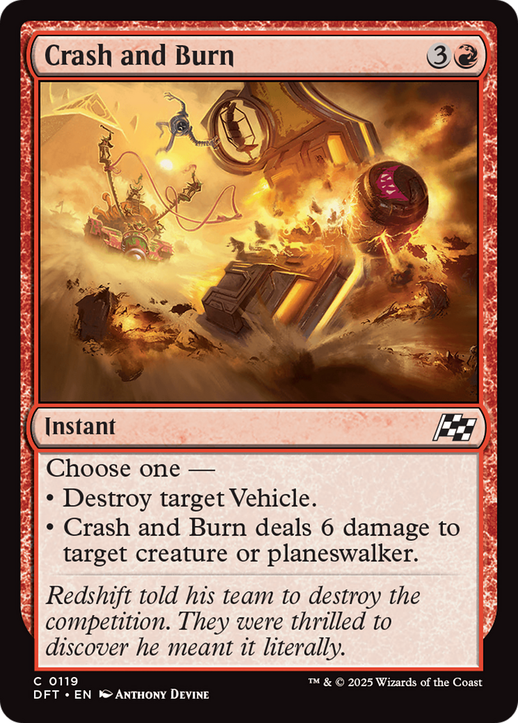 Crash and Burn [Aetherdrift] | Devastation Store