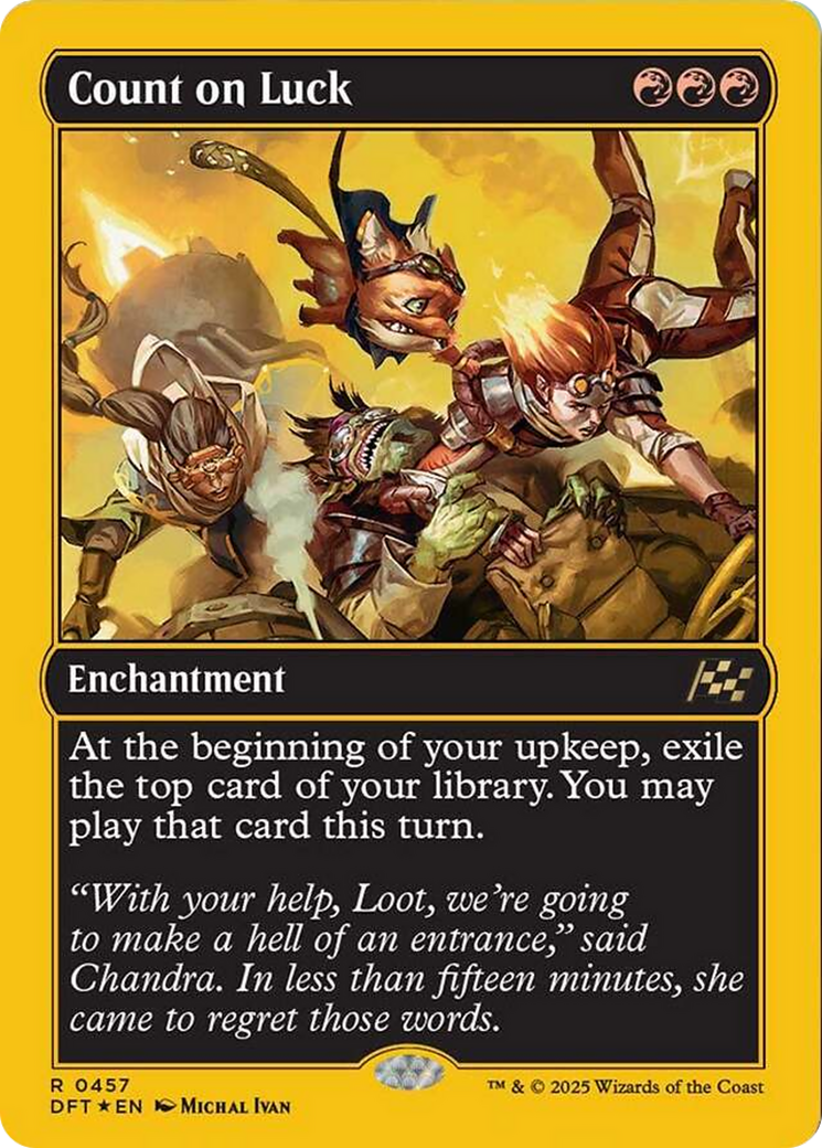 Count on Luck (First-Place Foil) [Aetherdrift] | Devastation Store