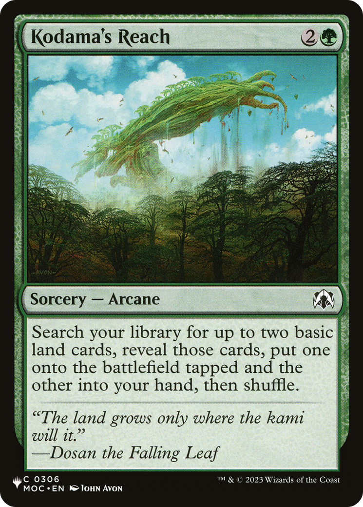 Kodama's Reach (MOC) [The List] | Devastation Store