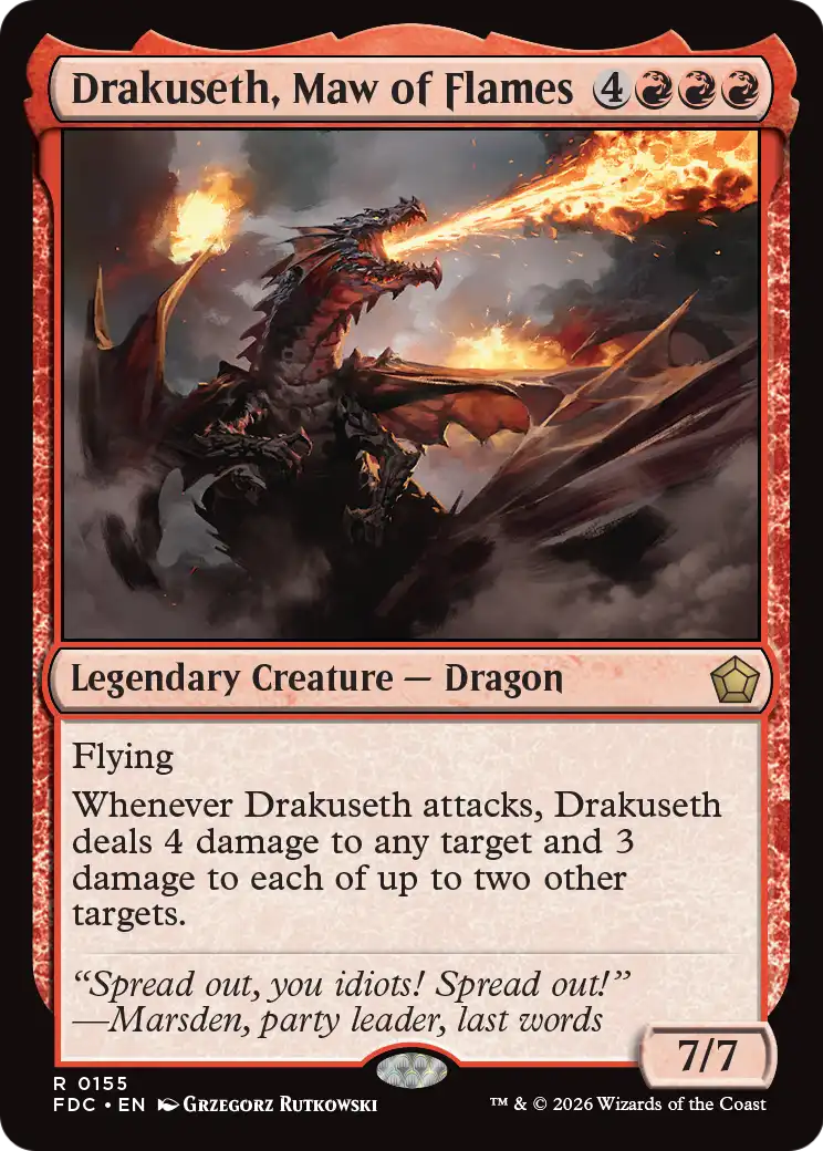 Drakuseth, Maw of Flames [Foundations Commander] | Devastation Store