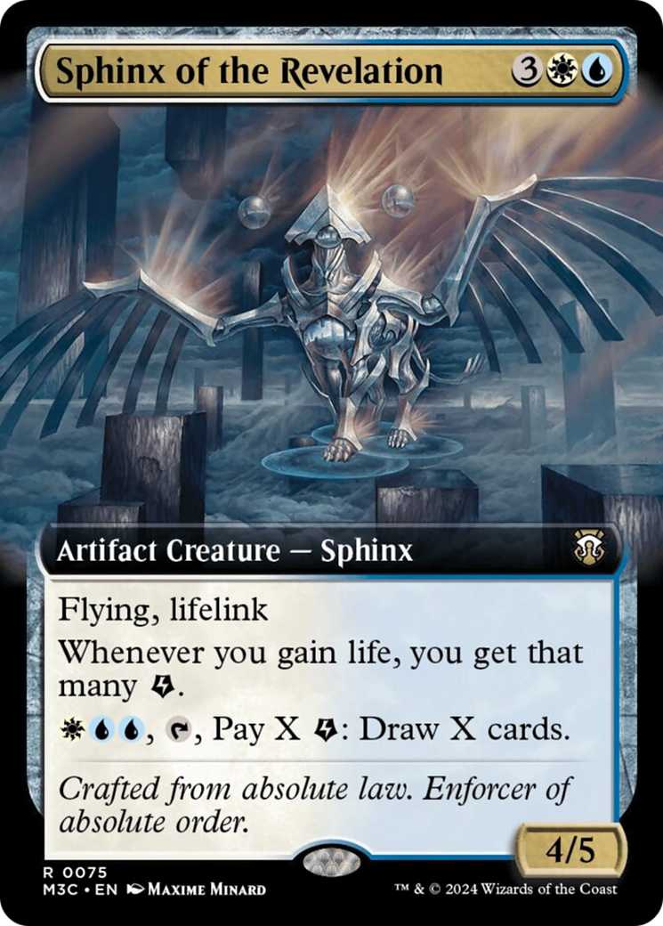 Sphinx of the Revelation (Extended Art) (Ripple Foil) [Modern Horizons 3 Commander] | Devastation Store