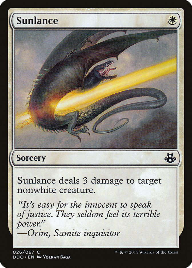 Sunlance [Duel Decks: Elspeth vs. Kiora] | Devastation Store