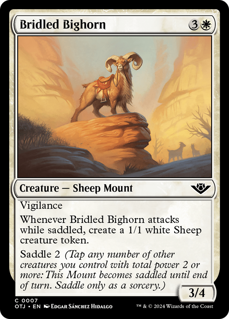 Bridled Bighorn [Outlaws of Thunder Junction] | Devastation Store