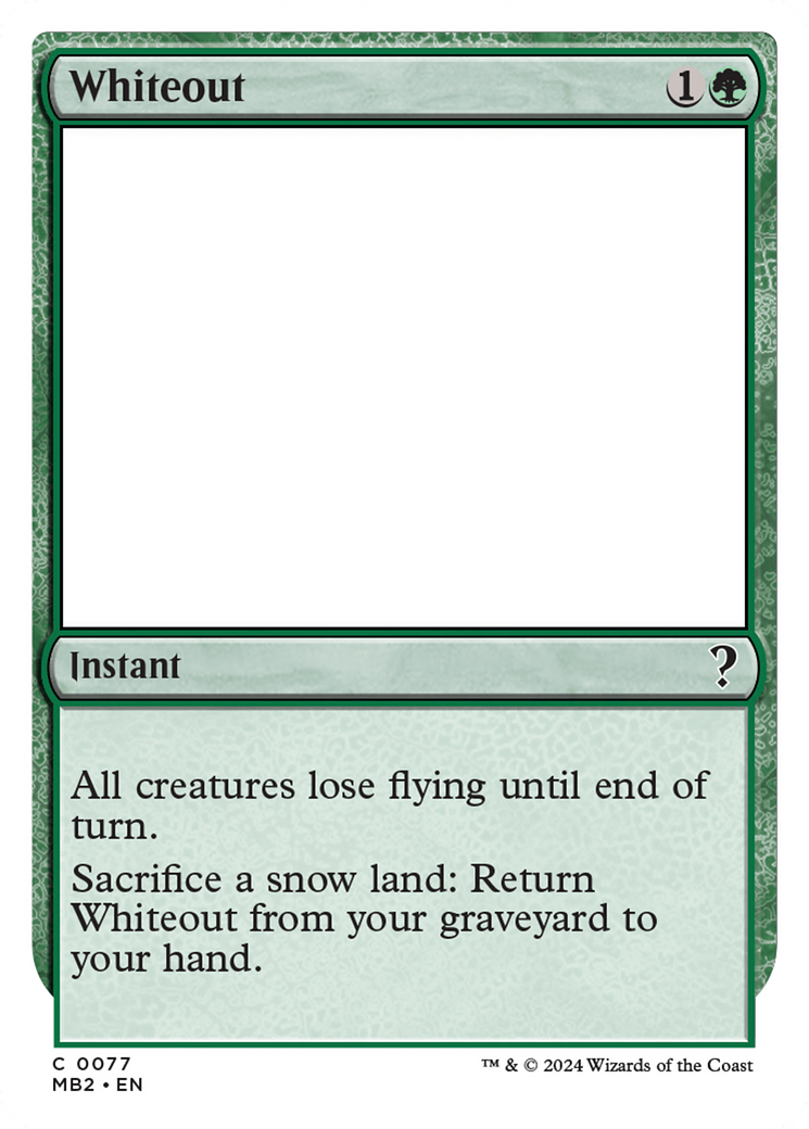 Whiteout [Mystery Booster 2] | Devastation Store
