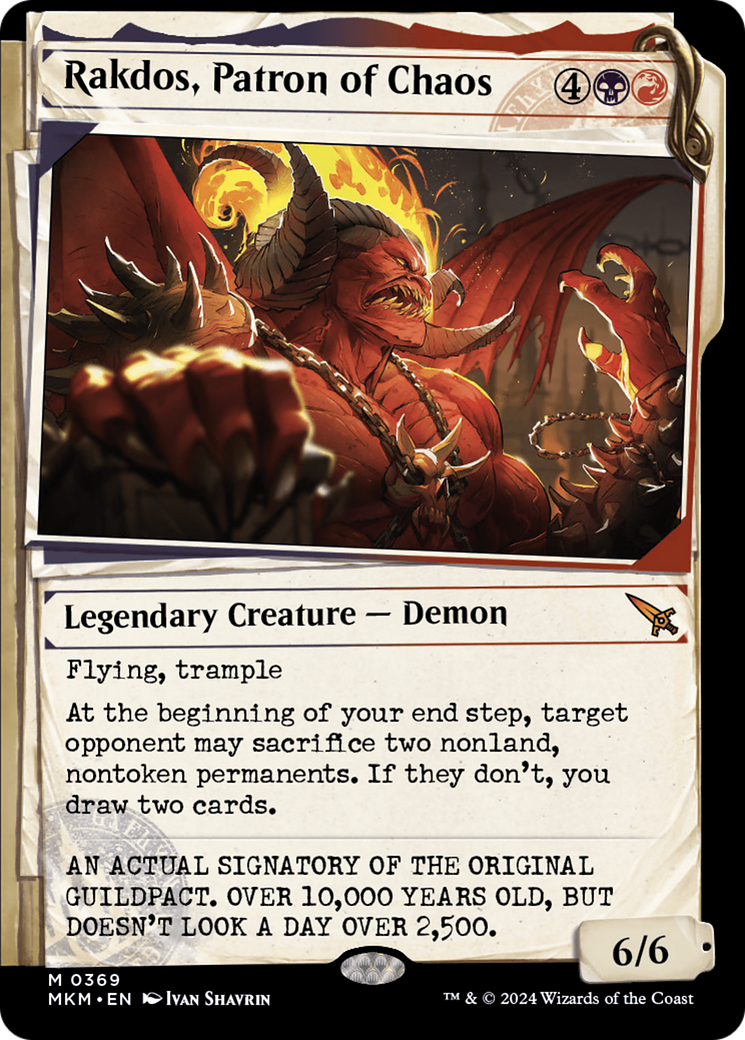 Rakdos, Patron of Chaos (Showcase) (0369) [Murders at Karlov Manor] | Devastation Store