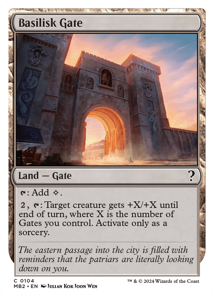 Basilisk Gate (White Border) [Mystery Booster 2] | Devastation Store