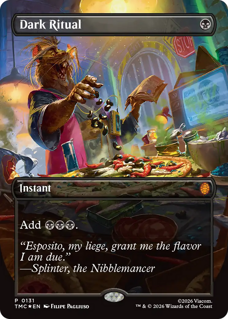 Dark Ritual (Borderless) [Teenage Mutant Ninja Turtles Commander] | Devastation Store