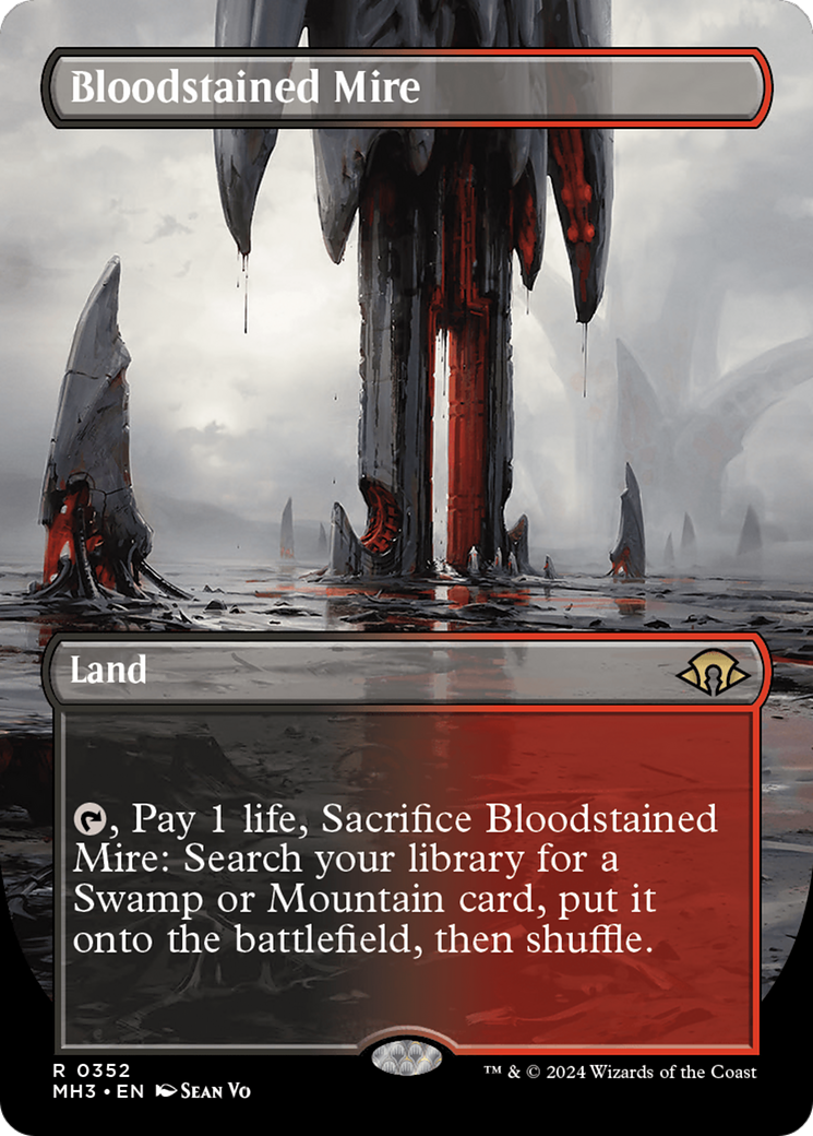 Bloodstained Mire (Borderless) [Modern Horizons 3] | Devastation Store