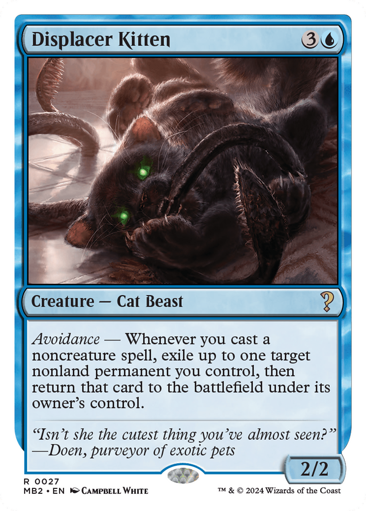 Displacer Kitten (White Border) [Mystery Booster 2] | Devastation Store