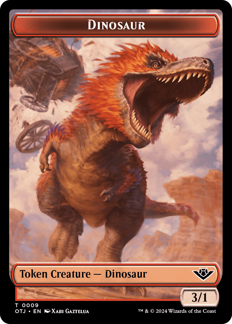 Dinosaur // Plot Double-Sided Token [Outlaws of Thunder Junction Tokens] | Devastation Store
