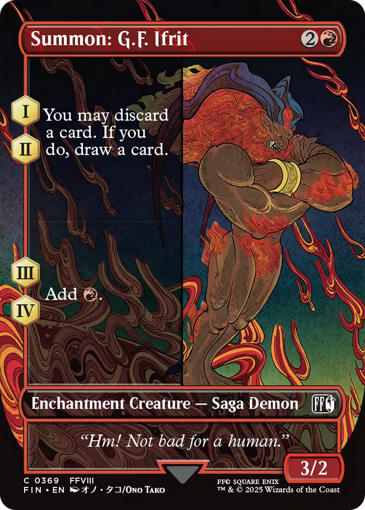 Summon: G.F. Ifrit (Borderless) [FINAL FANTASY] | Devastation Store