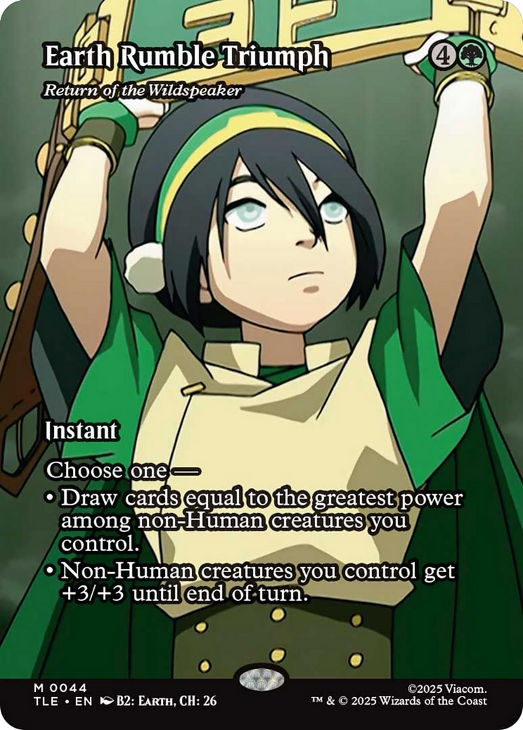 Earth Rumble Triumph - Return of the Wildspeaker (Borderless) [Avatar: The Last Airbender: Eternal-Legal] | Devastation Store