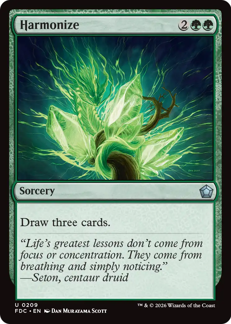 Harmonize [Foundations Commander] | Devastation Store