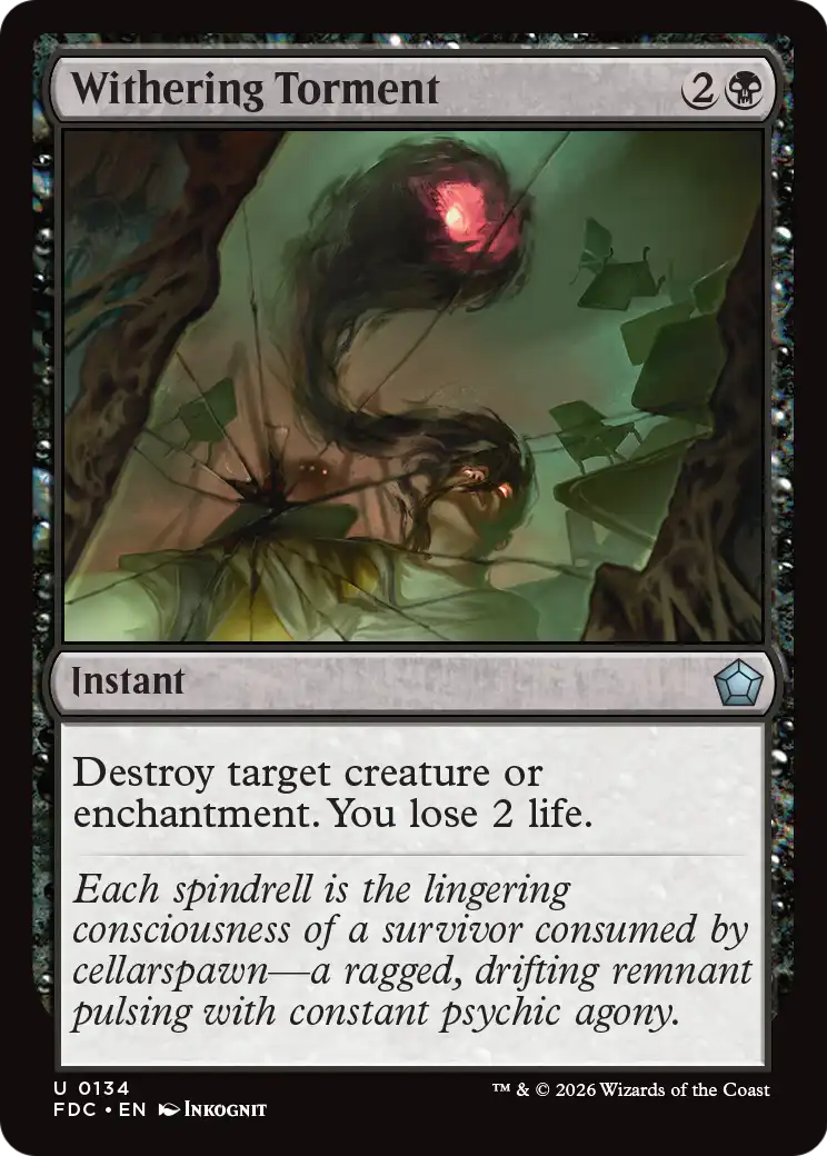 Withering Torment [Foundations Commander] | Devastation Store