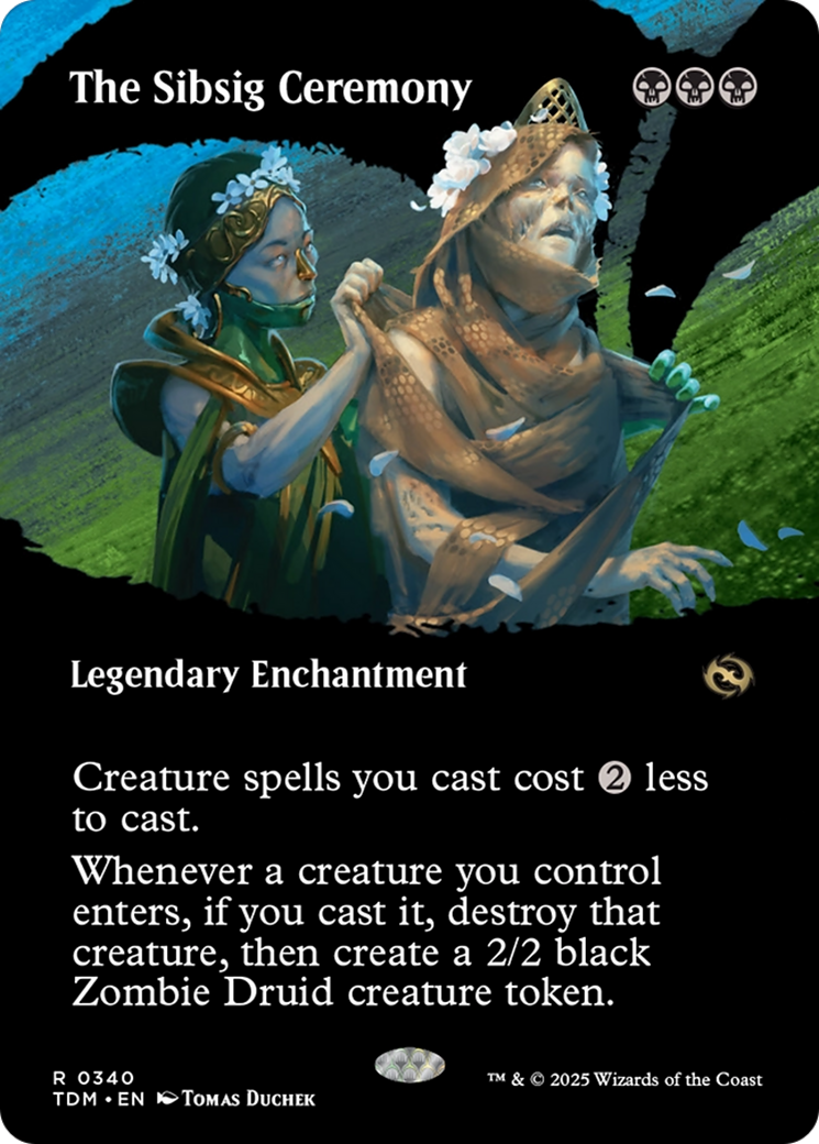 The Sibsig Ceremony (Borderless) [Tarkir: Dragonstorm] | Devastation Store
