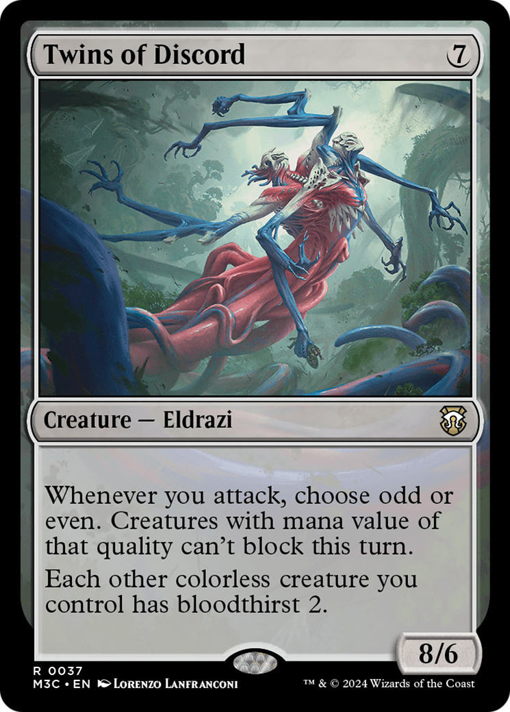 Twins of Discord (Ripple Foil) [Modern Horizons 3 Commander] | Devastation Store
