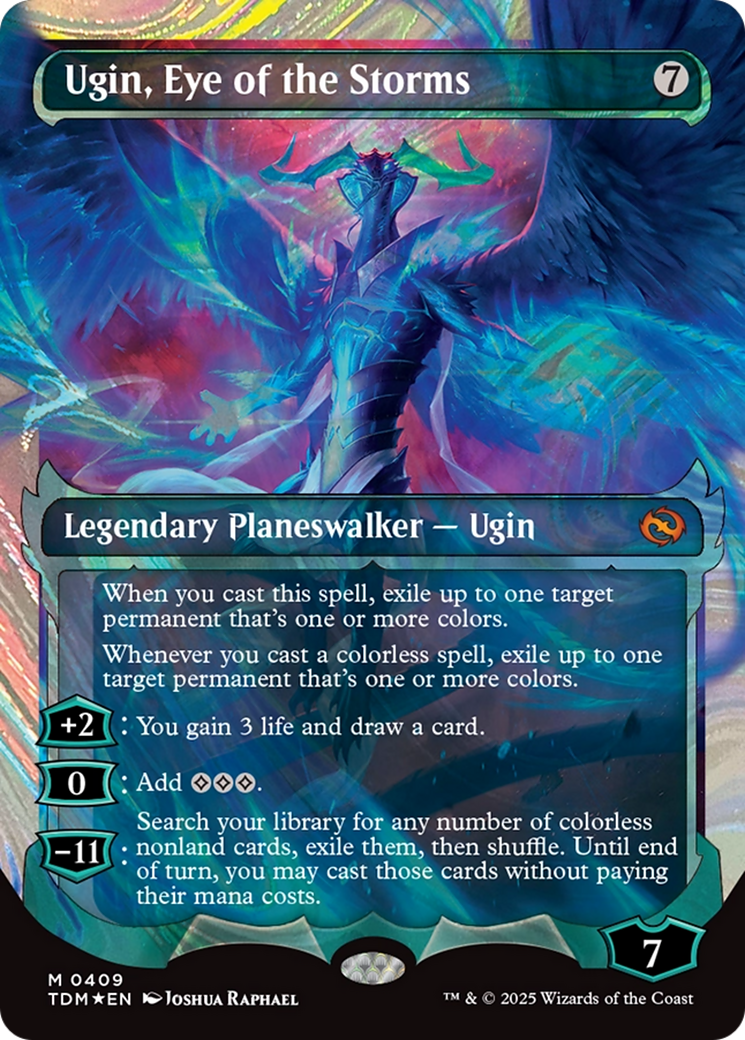 Ugin, Eye of the Storms (Showcase) (Halo Foil) [Tarkir: Dragonstorm] | Devastation Store