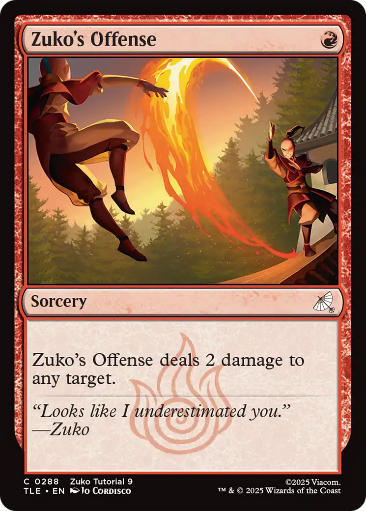 Zuko's Offense (0288) [Avatar: The Last Airbender: Eternal-Legal] | Devastation Store