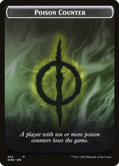 Poison Counter // Phyrexian Mite Double-Sided Token [Phyrexia: All Will Be One Tokens] | Devastation Store