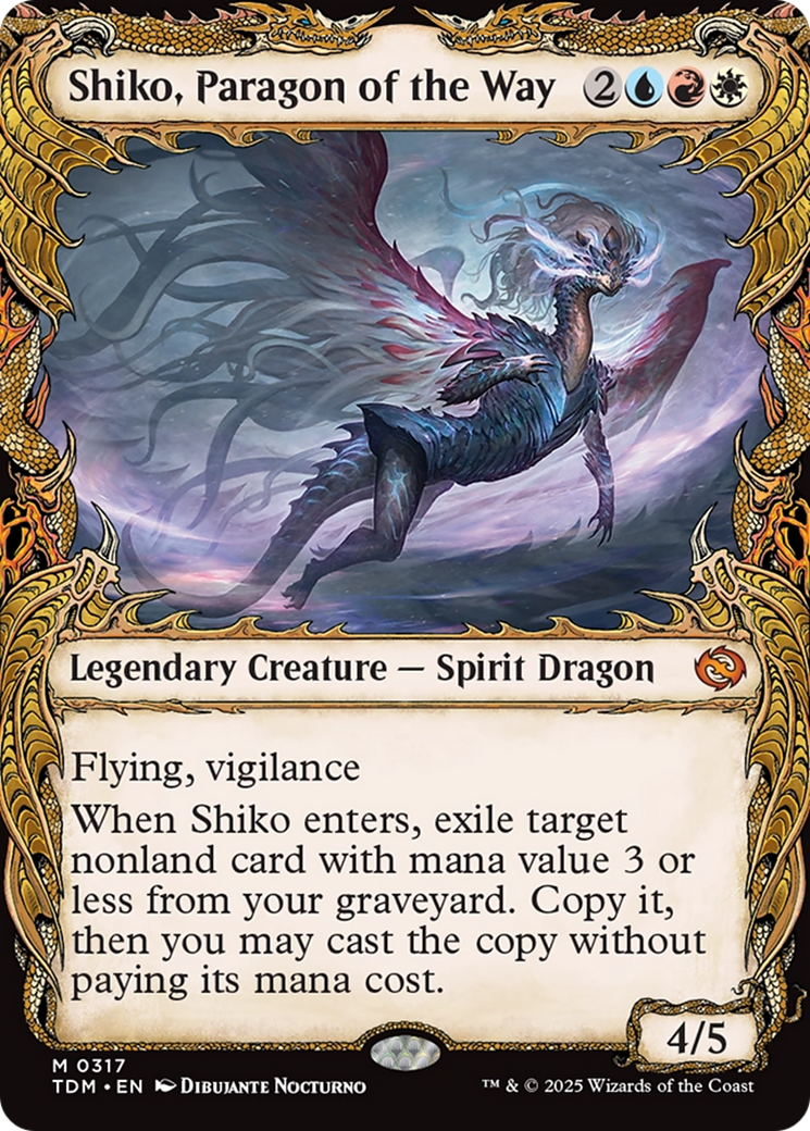 Shiko, Paragon of the Way (Showcase) [Tarkir: Dragonstorm] | Devastation Store