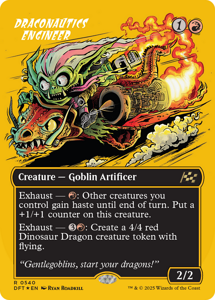 Draconautics Engineer (Borderless) (First-Place Foil) [Aetherdrift] | Devastation Store