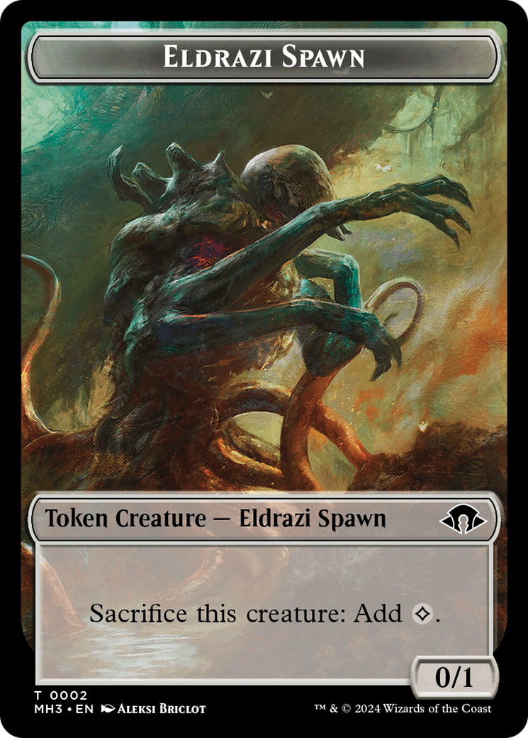 Eldrazi Spawn // Blood Double-Sided Token [Modern Horizons 3 Tokens] | Devastation Store