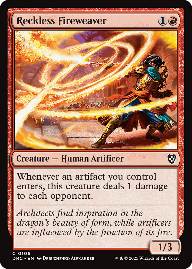 Reckless Fireweaver [Aetherdrift Commander] | Devastation Store