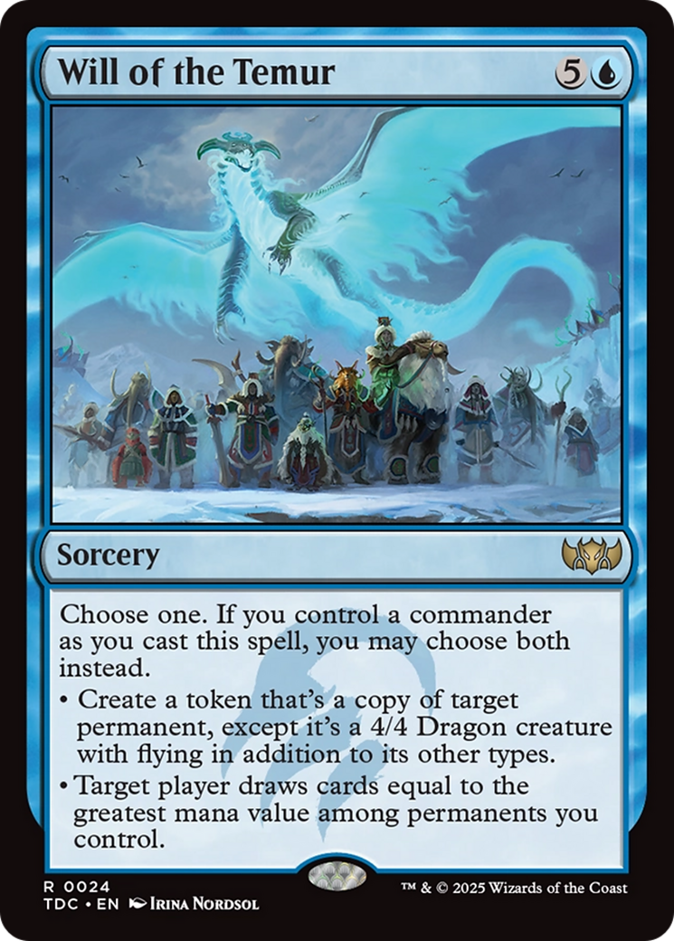 Will of the Temur [Tarkir: Dragonstorm Commander] | Devastation Store