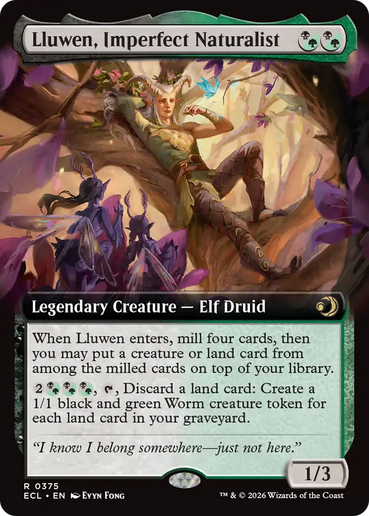 Lluwen, Imperfect Naturalist (Extended Art) [Lorwyn Eclipsed] | Devastation Store
