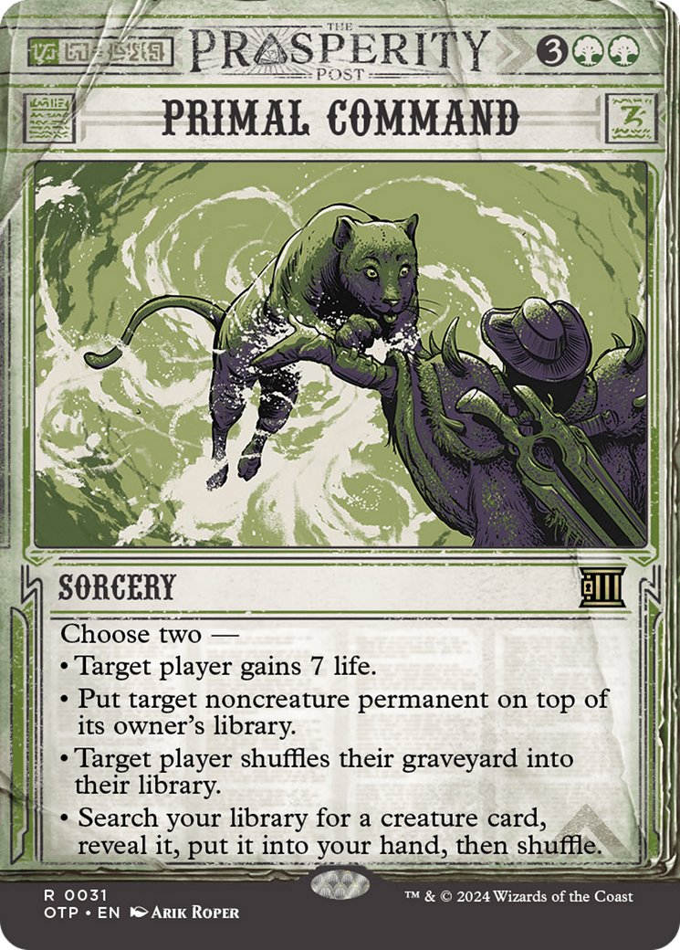 Primal Command [Outlaws of Thunder Junction: Breaking News] | Devastation Store