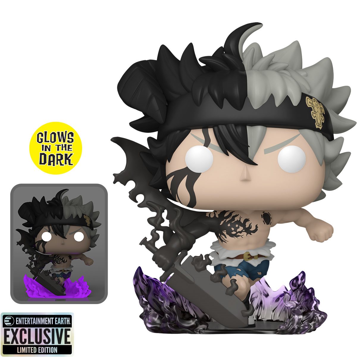 Funko Pop Black Clover Black Asta Glow-in-the-Dark #1556 - Entertainment Earth Exclusive | Devastation Store