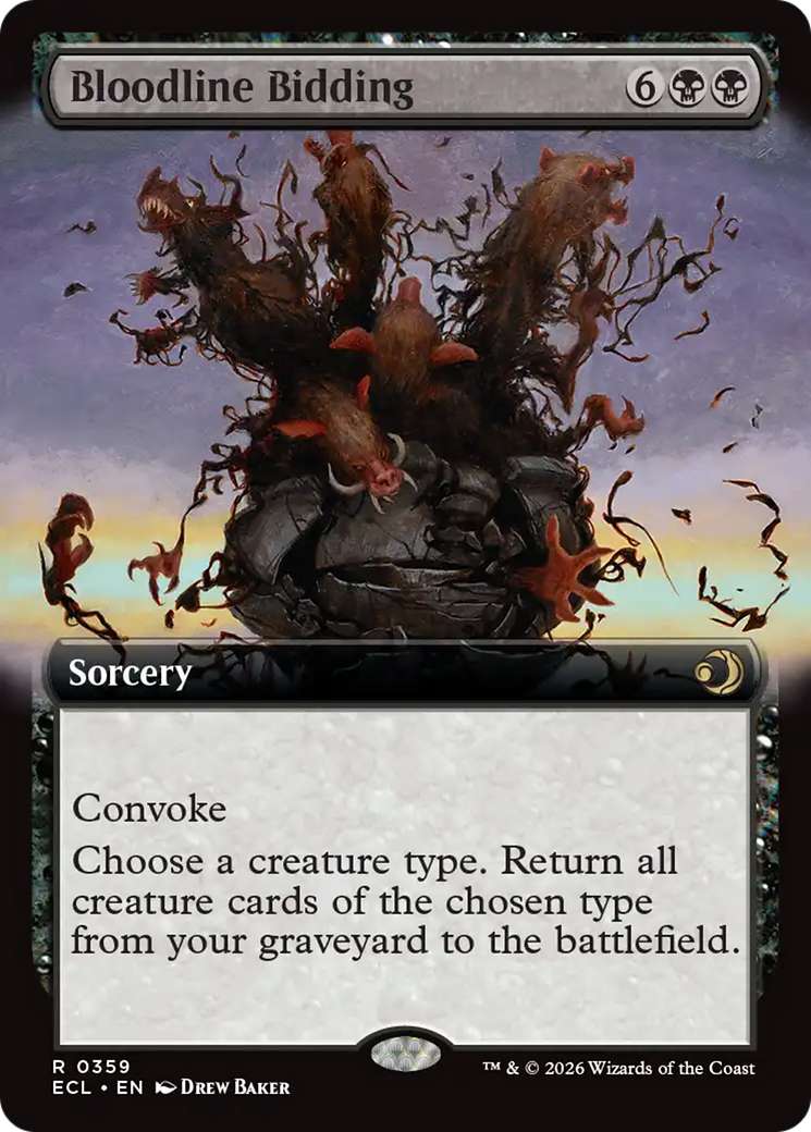 Bloodline Bidding (Extended Art) [Lorwyn Eclipsed] | Devastation Store