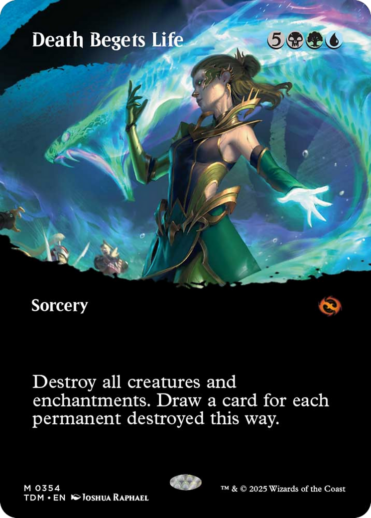 Death Begets Life (Borderless) [Tarkir: Dragonstorm] | Devastation Store
