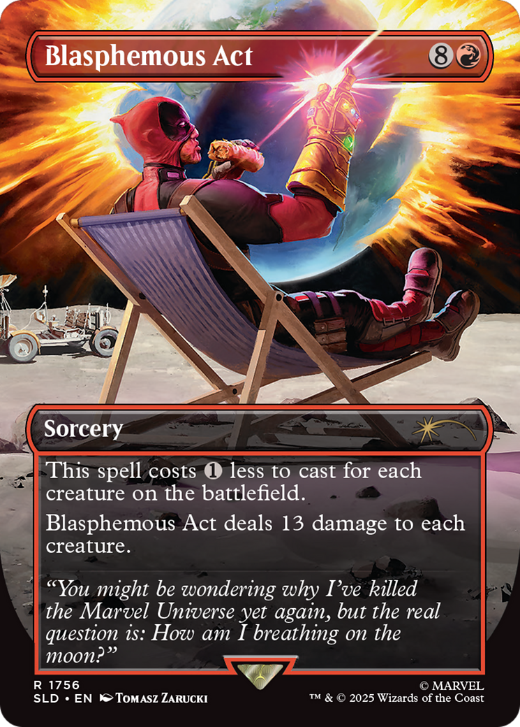 Blasphemous Act (1756) (Rainbow Foil) [Secret Lair Drop Series] | Devastation Store