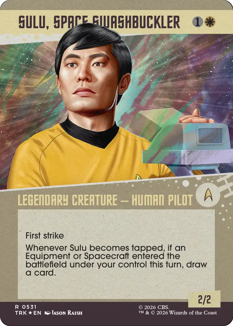 Sulu, Space Swashbuckler (Showcase) (Surge Foil) [Star Trek] | Devastation Store