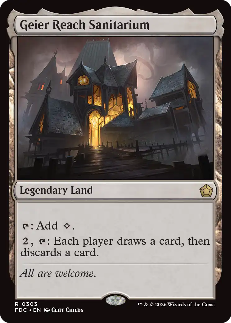 Geier Reach Sanitarium [Foundations Commander] | Devastation Store