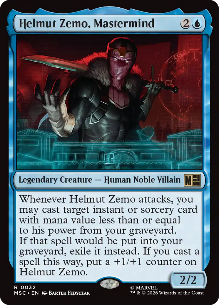 Helmut Zemo, Mastermind (Surge Foil) [Marvel Super Heroes Commander] | Devastation Store